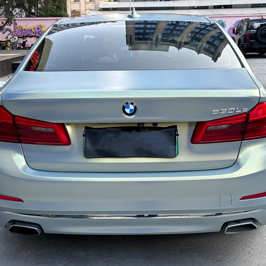 Matte Diamond Grey Gold Car Vinyl Wrap