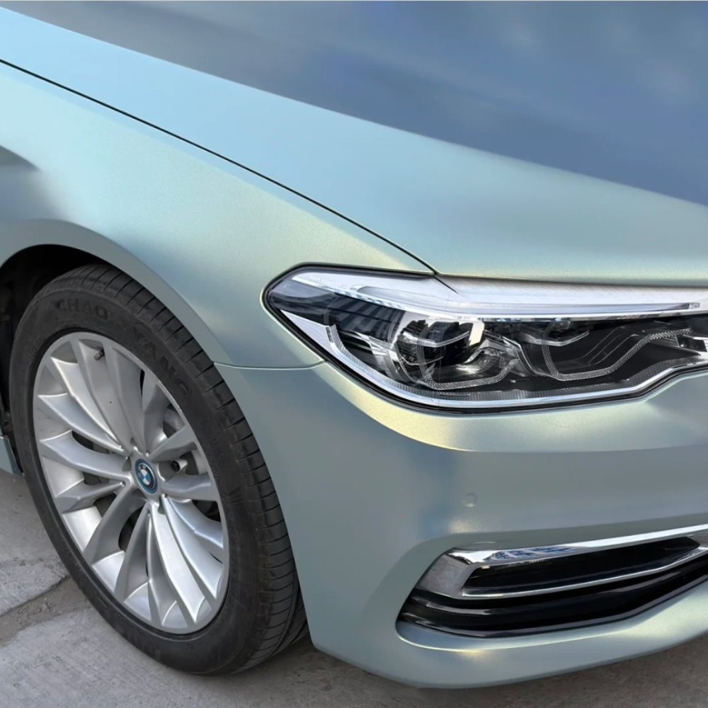 Matte Diamond Grey Gold Car Vinyl Wrap