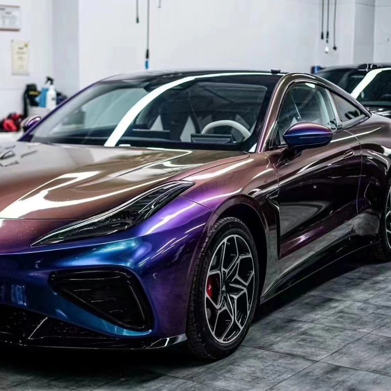 PET Magic Spectral Blue Car Vinyl Wrap