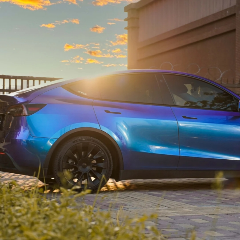 PET Magic Spectral Blue Car Vinyl Wrap