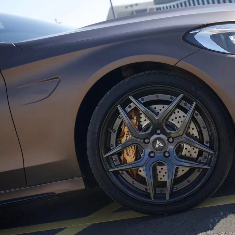 Ultra-Matte Brown Grey Car Vinyl Wrap