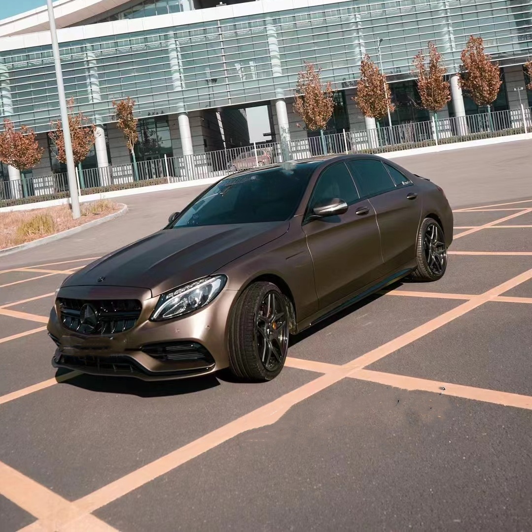 Ultra-Matte Brown Grey Car Vinyl Wrap