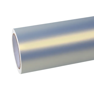 Ultra-Matte Gold Blue metallic Car Vinyl Wrap 01