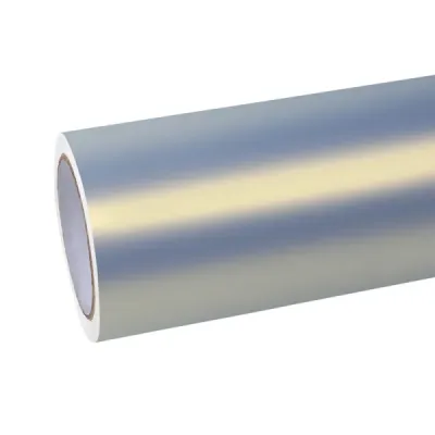 Ultra-Matte Gold Blue metallic Car Vinyl Wrap 01