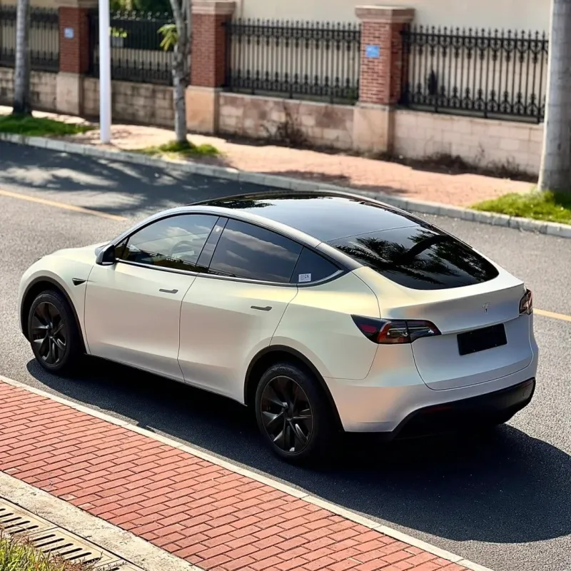 Ultra-Matte Gold Blue metallic Car Vinyl Wrap