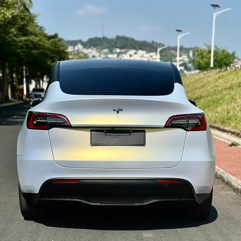 Ultra-Matte Gold Blue metallic Car Vinyl Wrap