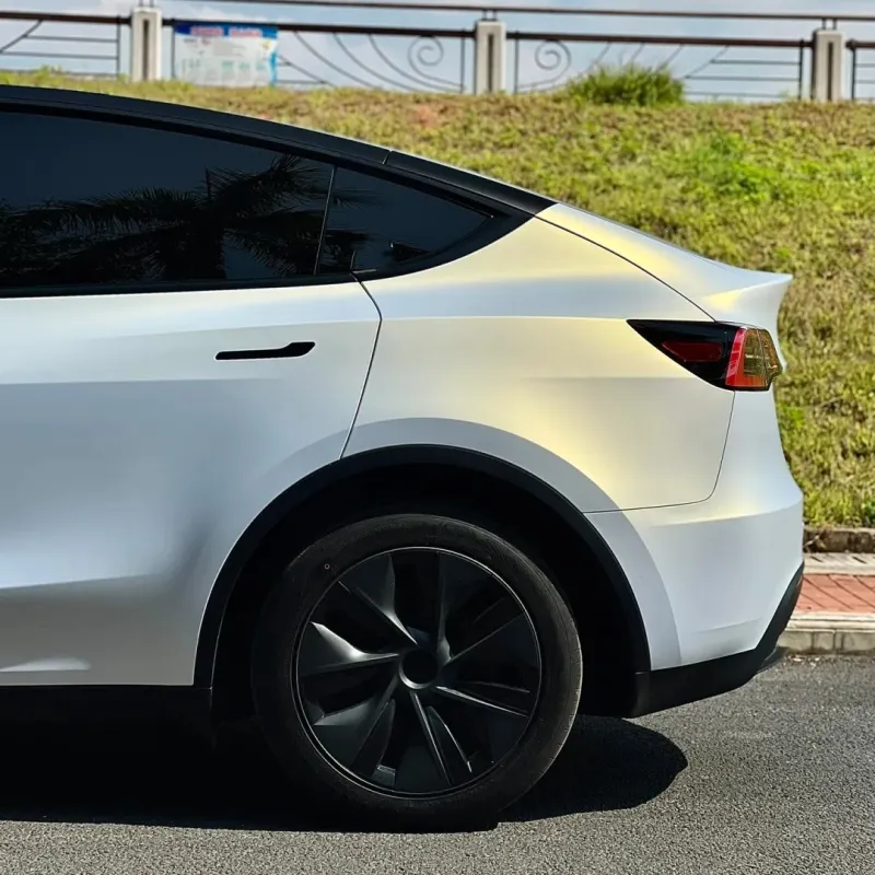 Ultra-Matte Gold Blue metallic Car Vinyl Wrap