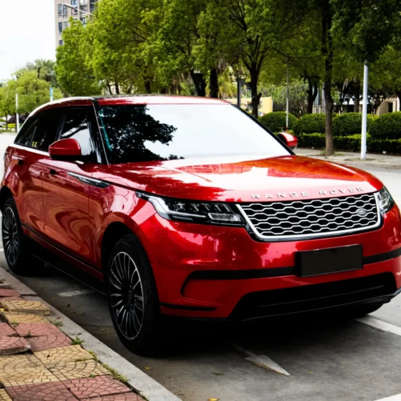 Gloss Metallic Vampire Red Car Vinyl Wrap