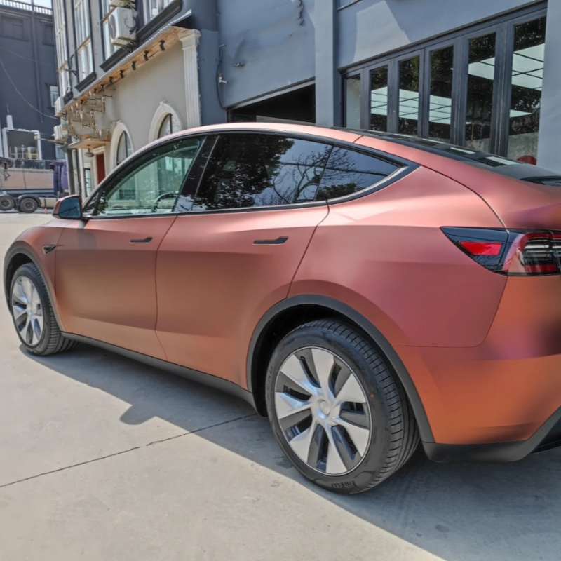 Ultra-Matte Wine Red Car Vinyl Wrap