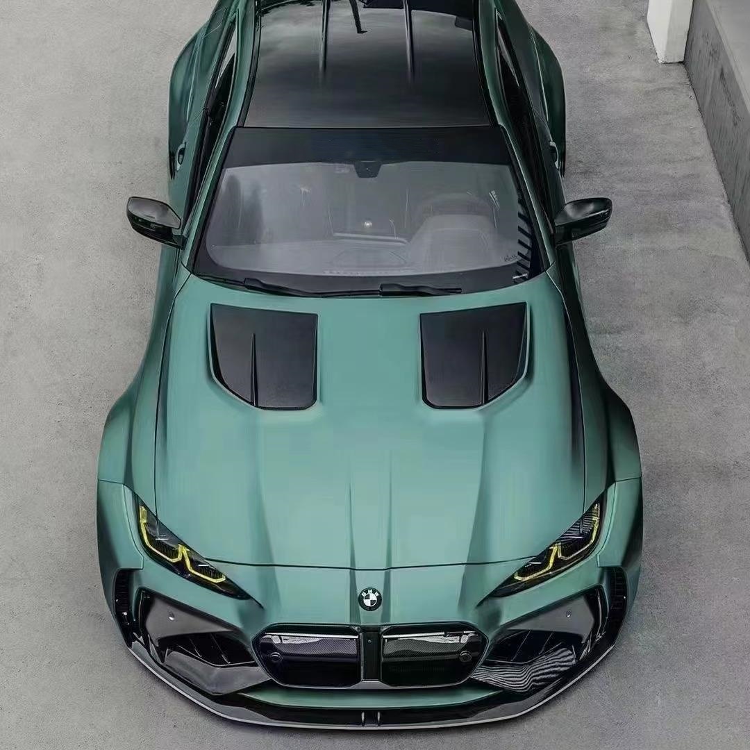 Ultra-Matte Midnight Green Car Vinyl Wrap