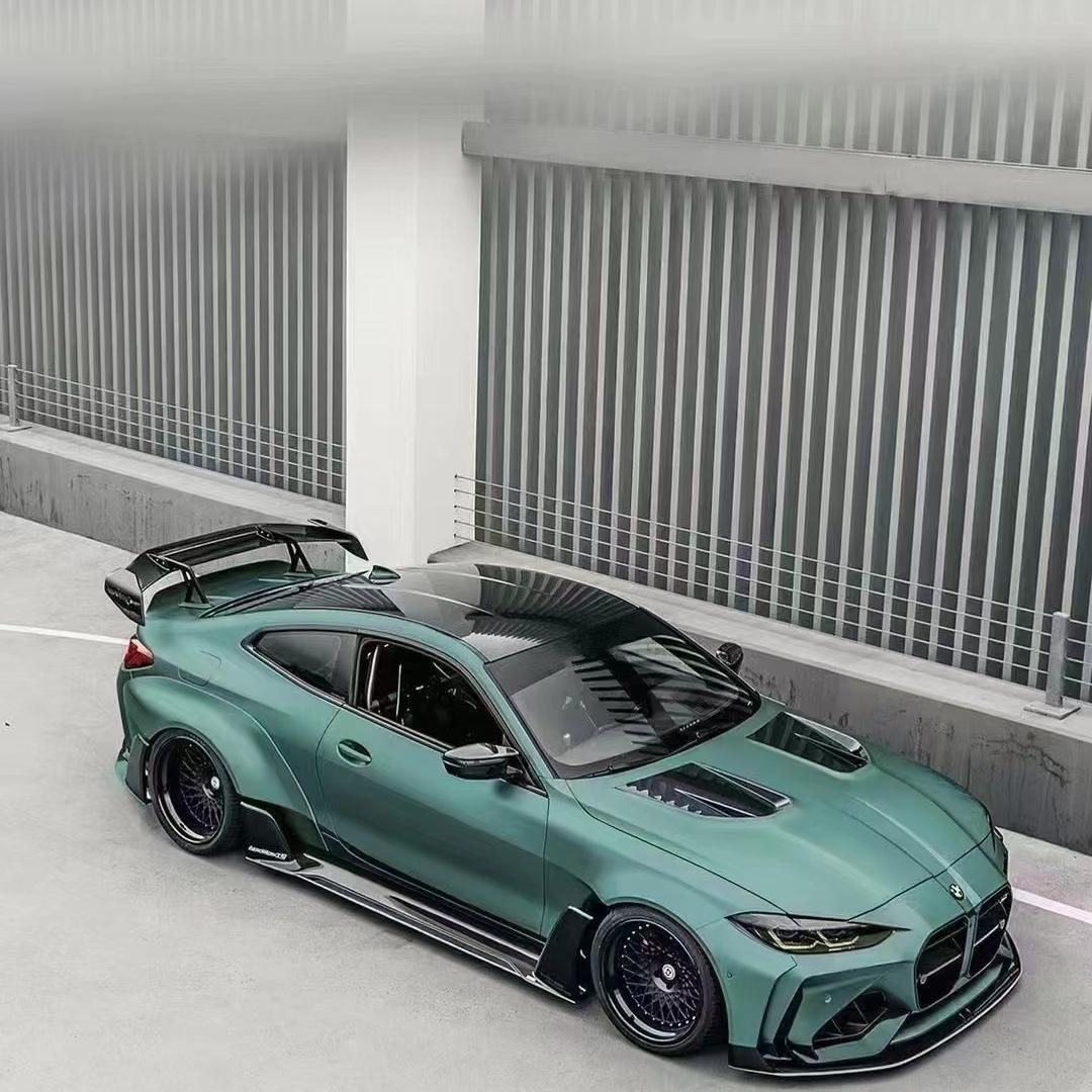 Ultra-Matte Midnight Green Car Vinyl Wrap