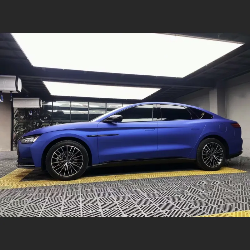 Ultra-Matte Metal Blue Car Vinyl Wrap