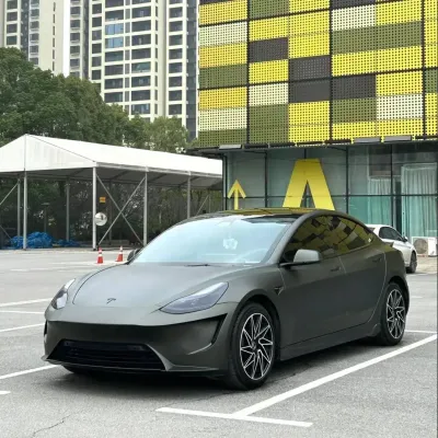 Ultra-Matte Mystical Green Car Vinyl Wrap 02