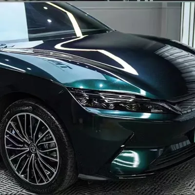 BYD PET Gloss Qianshan Midnight Green Car Vinyl Wrap 02