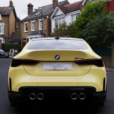 PET Sunbath Yellow Car Vinyl Wrap 02