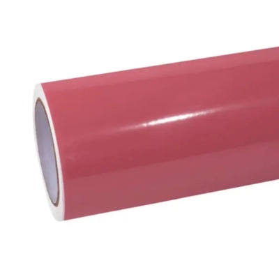 Glossy Morganite Red Car Vinyl Wrap 01