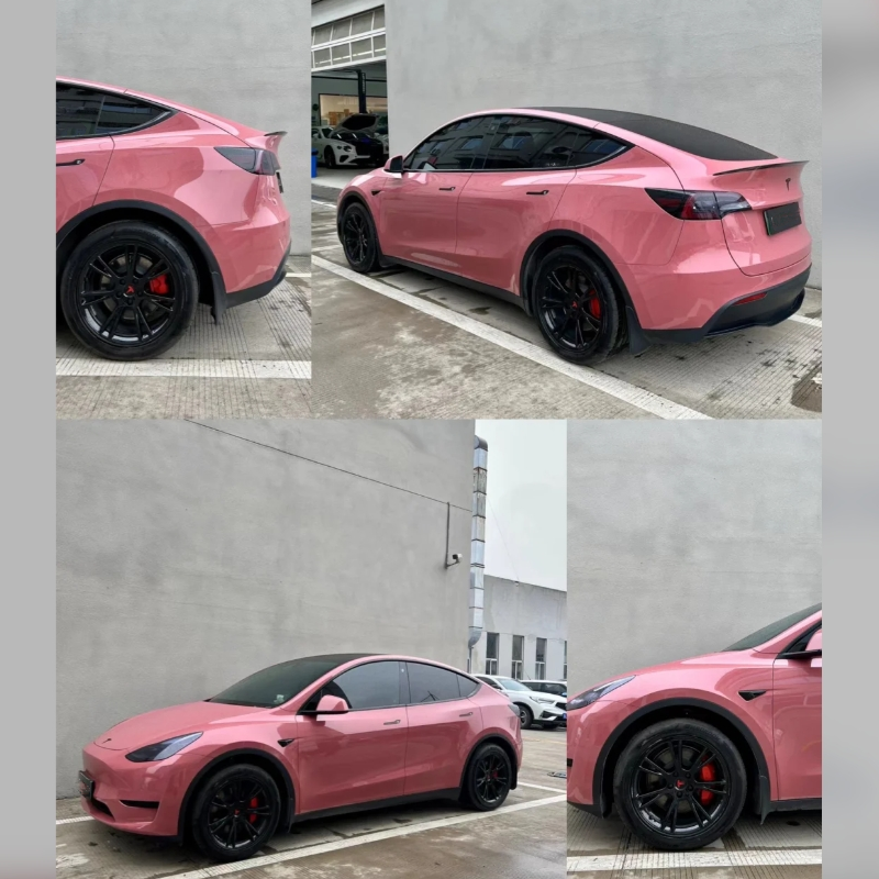 Glossy Morganite Red Car Vinyl Wrap