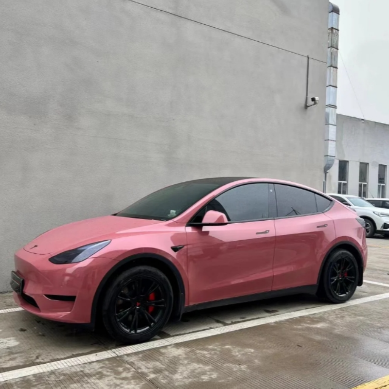 Glossy Morganite Red Car Vinyl Wrap