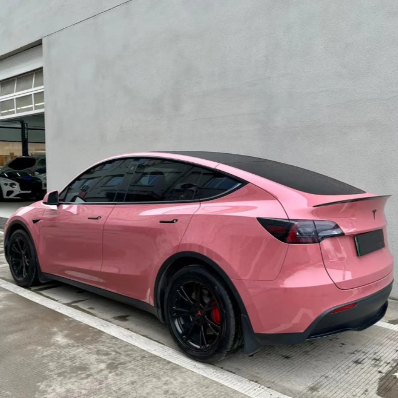 Glossy Morganite Red Car Vinyl Wrap