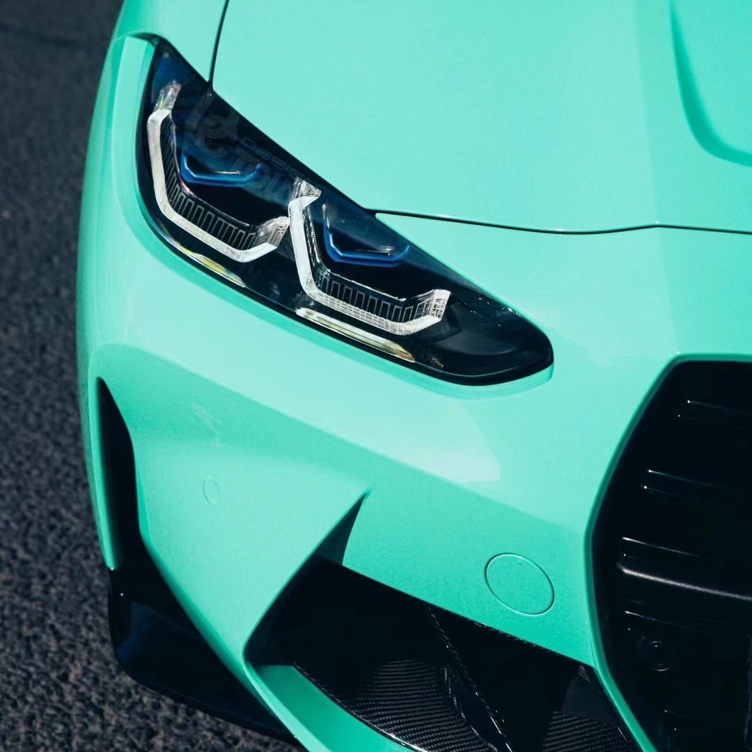 Porsche Gloss Mint Green Car Vinyl Wrap