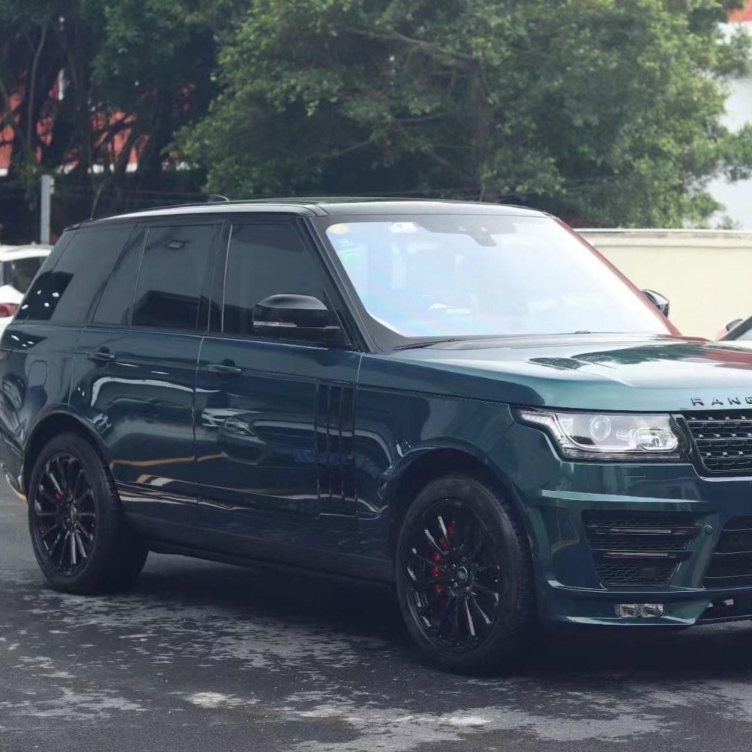 PET Range Rover Blackish Green Car Vinyl Wrap
