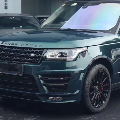 PET Range Rover Blackish Green Car Vinyl Wrap 02