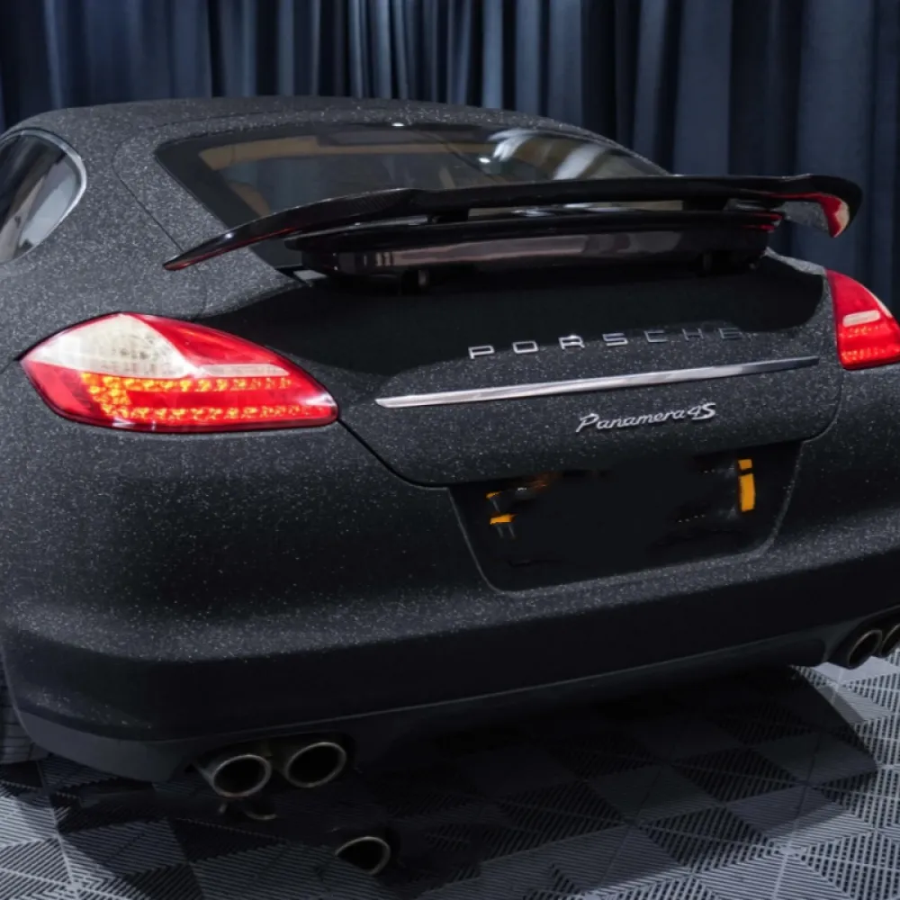 Super Diamond Black Car Vinyl Wrap