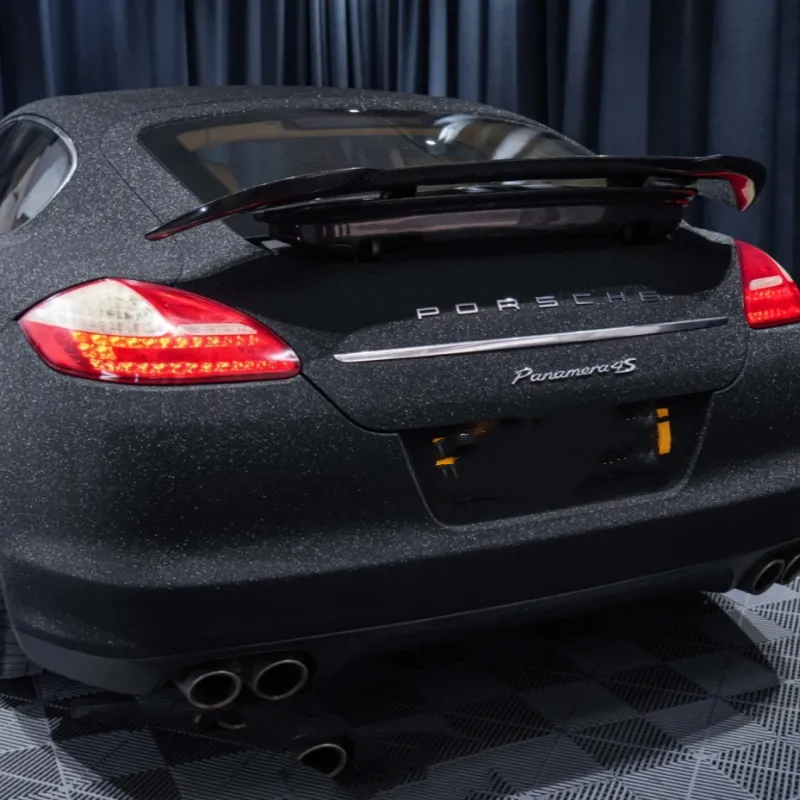 Super Diamond Black Car Vinyl Wrap