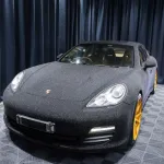 Super Diamond Black Car Vinyl Wrap