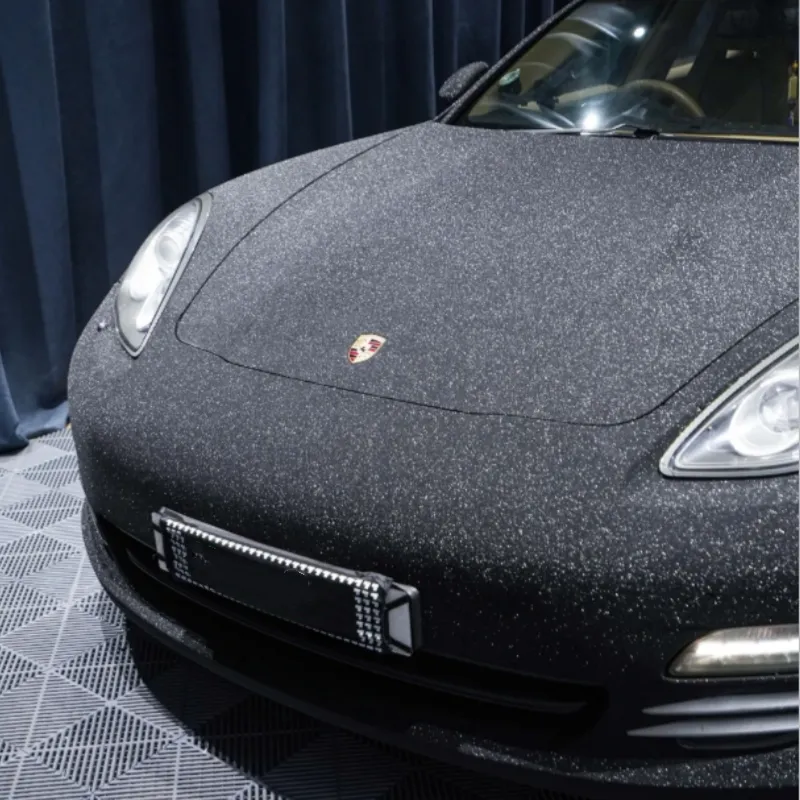 Super Diamond Black Car Vinyl Wrap