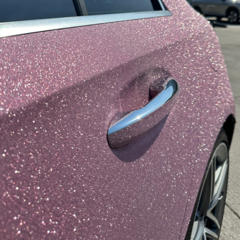 Super Diamond Pink Car Vinyl Wrap