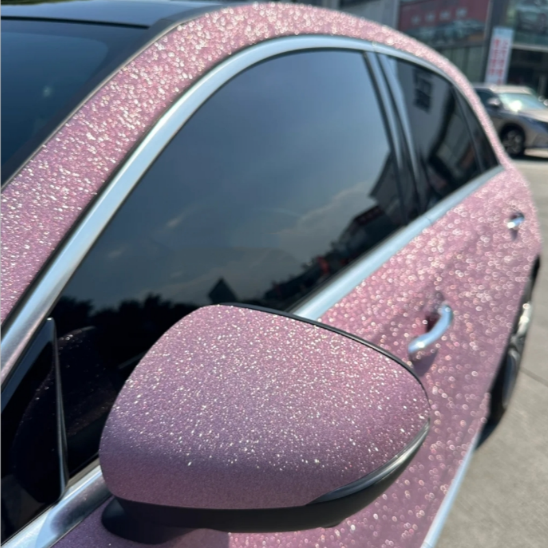 Super Diamond Pink Car Vinyl Wrap