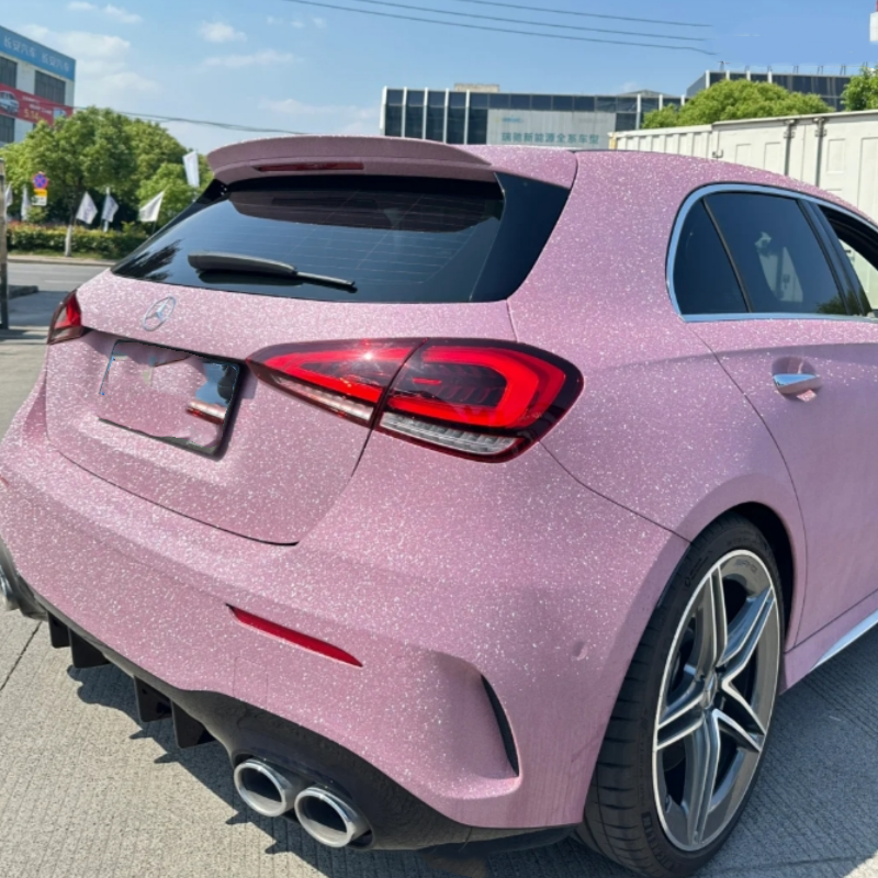 Super Diamond Pink Car Vinyl Wrap