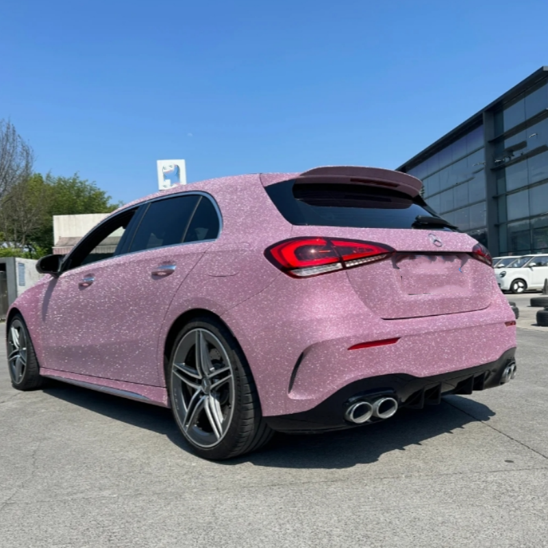 Super Diamond Pink Car Vinyl Wrap