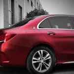 Benz Matte PET Metallic Romance Red Car Vinyl Wrap