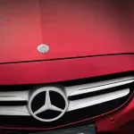 Benz Matte PET Metallic Romance Red Car Vinyl Wrap