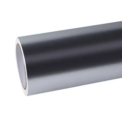 Porsche Gloss PET Metal Liquid Star Silver Car Vinyl Wrap 01
