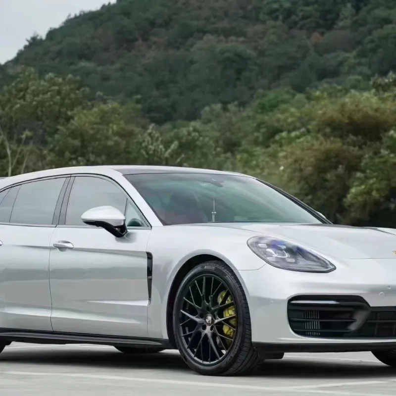 Porsche Gloss PET Metal Liquid Star Silver Car Vinyl Wrap