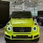 Pure Metal Lemon Green Car Vinyl Wrap