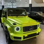 Pure Metal Lemon Green Car Vinyl Wrap