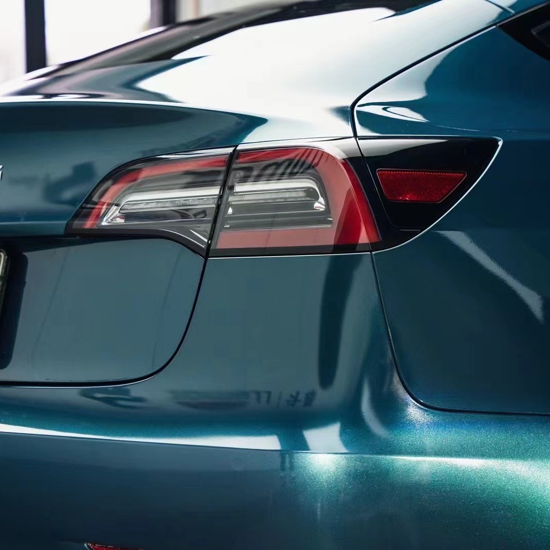 PET Tesla Gloss  Avalon Green Car Vinyl Wrap