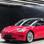 Tesla Glossy Strawberry Red Car Vinyl Wrap