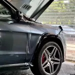 Benz Gloss PET Liquid Lime Grey Car Vinyl Wrap