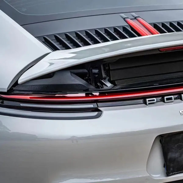 Gloss Porsche Grey Car Vinyl Wrap