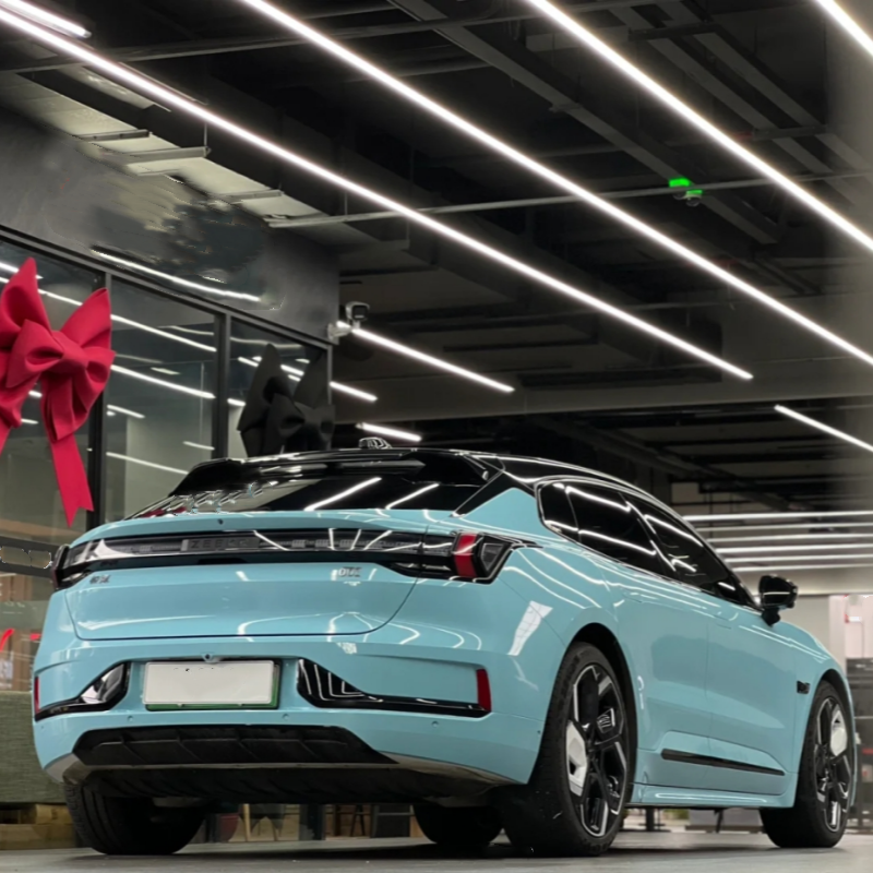 Glossy Crystal Light Blue Car Vinyl Wrap