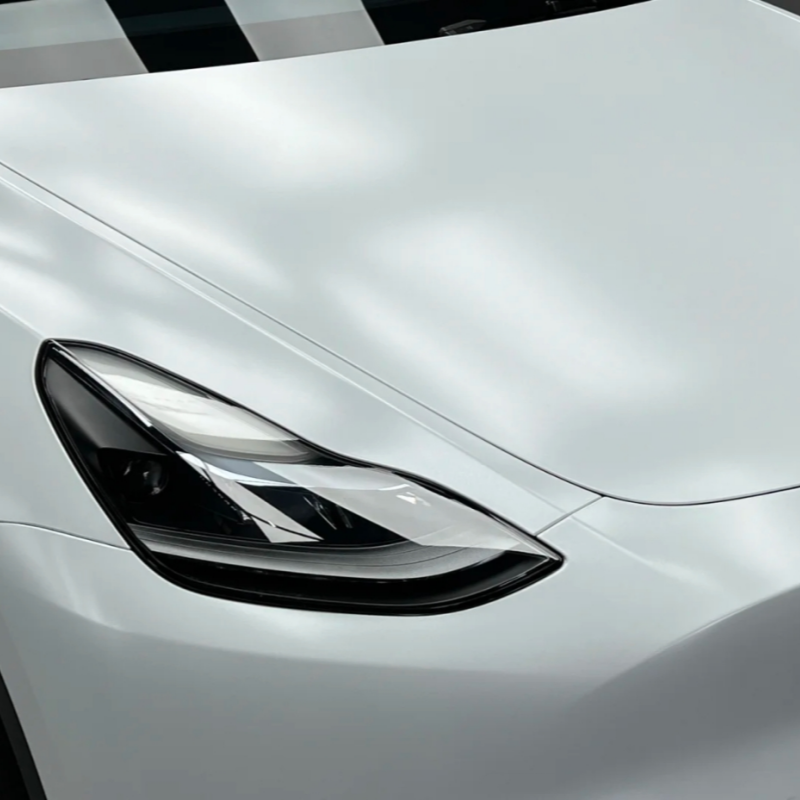 Heavy Metal Sparkle White Car Vinyl Wrap