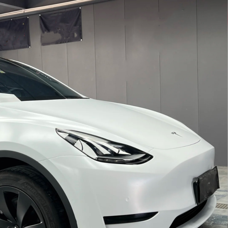 Heavy Metal Sparkle White Car Vinyl Wrap