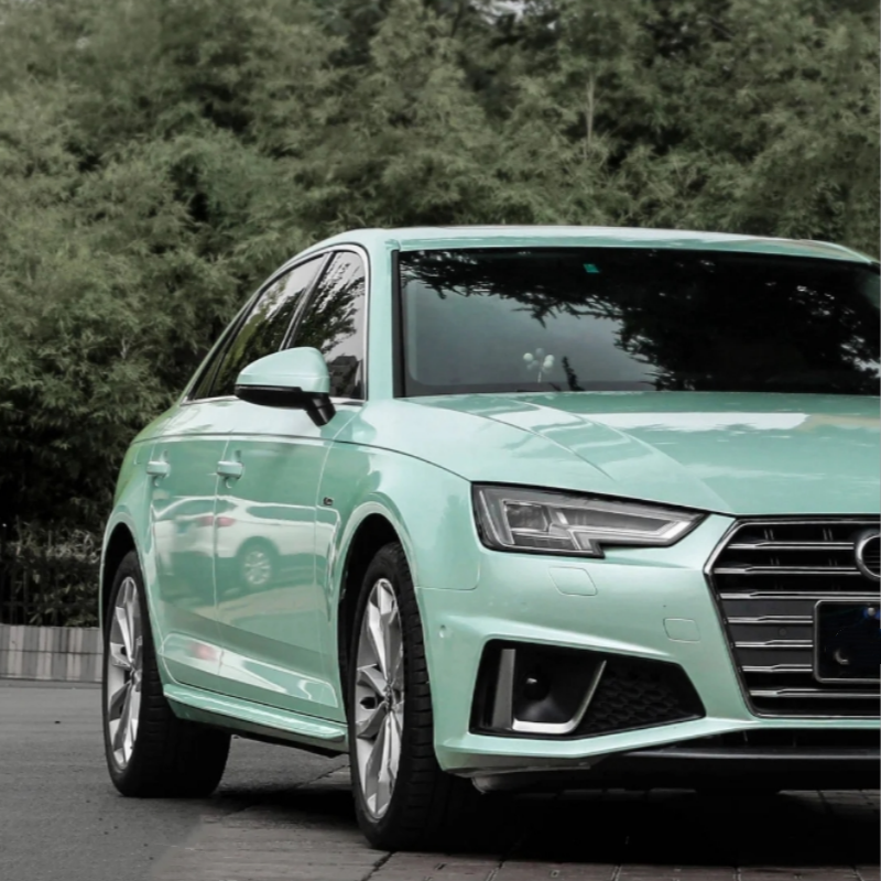 Macaron Moonlight Jade Car Vinyl Wrap