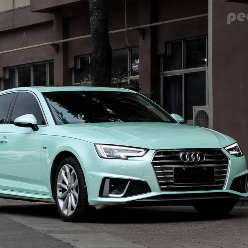 Macaron Moonlight Jade Car Vinyl Wrap