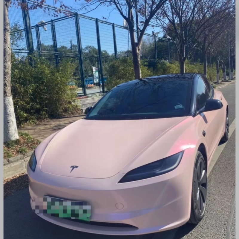 Macaron Peach Pink Car Vinyl Wrap